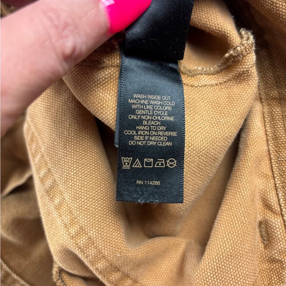 FRYE Women’s Camber Camel colored Canvas Wide Leg Pants size: 29 - Picture 12 of 13